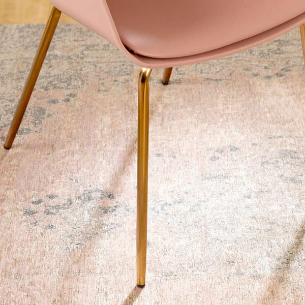 South Shore Flam Pink and Gold Dining Chairs - Set of 2