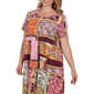 Plus Size Ruby Rd. Sedona Escape Tropical Patchwork Shift Dress - image 5