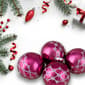Northlight Seasonal 80mm Pink Christmas Ball Ornaments - Set of 4 - image 3