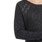 Petite NY Collection Long Raglan Sleeve Space Dye Hacci Top - image 9