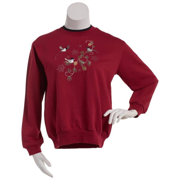 Plus Size Top Stitch by Morning Sun Snow & Pinecone Sweatshirt