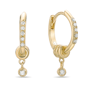 Brilliant Grown Gold-Plated Lab-Grown Diamond Accent Earrings - image 4