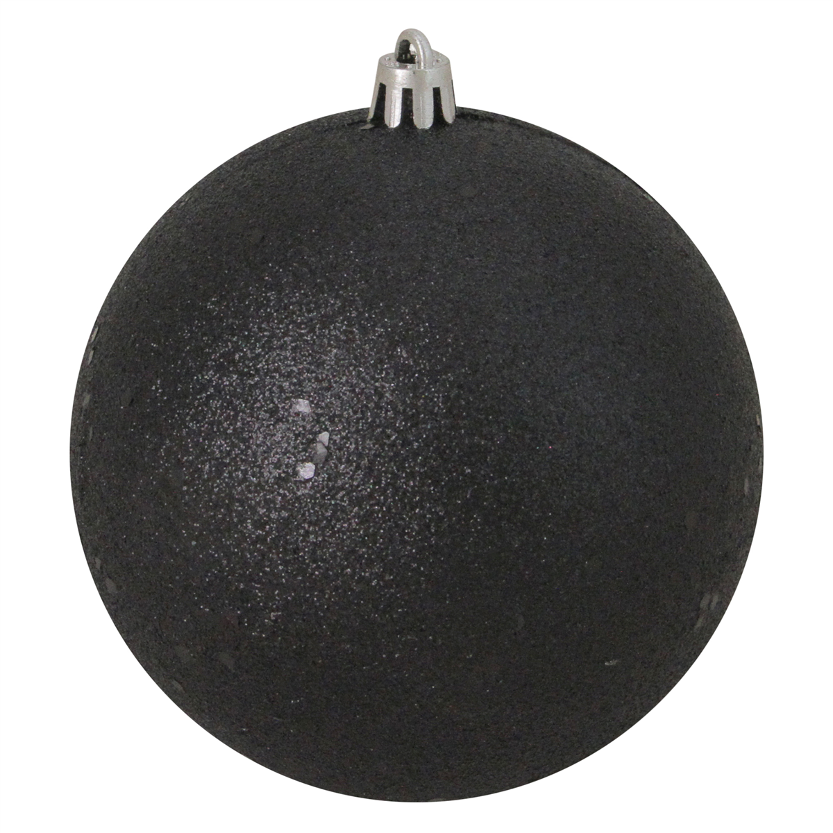 Northlight Jet Black Holographic Shatterproof Christmas Ornament
