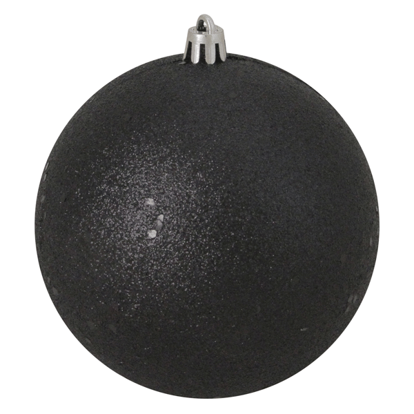 Northlight Jet Black Holographic Shatterproof Christmas Ornament