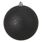 Northlight Jet Black Holographic Shatterproof Christmas Ornament - image 2