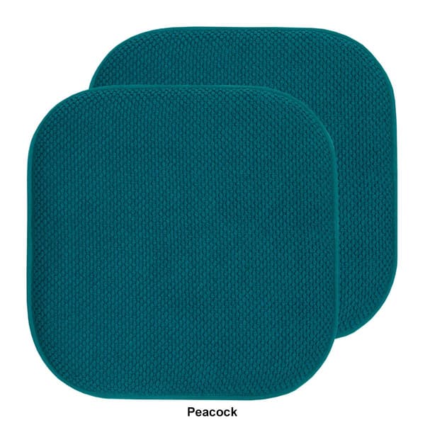 Sweet Home Collection Honeycomb Memory Foam Non-Slip Chair Pad