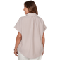 Plus Size Hearts of Palm Cool & Collected Stripe Woven Blouse - image 2