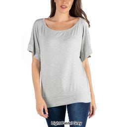 Womens 24/7 Comfort Apparel Loose Fit Dolman Top