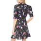 Womens Cece Elbow Sleeve V Neck Floral Wrap Dress - image 2