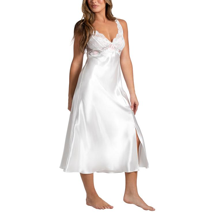 Womens Linea Donatella Bridal Bouquet Satin Nightgown