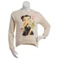 Juniors Freeze Betty Boop with Flowers Crew Neck Sweatshirt - image 1