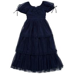 Girls (7-16) Speechless® Short Sleeve Mesh Dot Maxi Dress