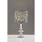 Adesso Ambrose Table Lamp with Pleated Navy/White Fabric Shade - image 8