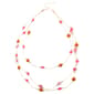 Ashley Cooper(tm) Pink Orange Beaded Layered Statement Necklace - image 1