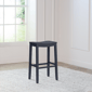 HH2 Home Fiddler Navy Backless Bar Height Stool with Saddle Seat - image 7