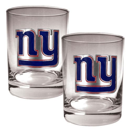 NFL New York Giants 2pc. 14oz. Rocks Glass Set - image 