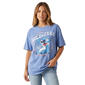 Juniors Freeze Mineral Wash Stitch Wild & Free Boyfriend Tee - image 1