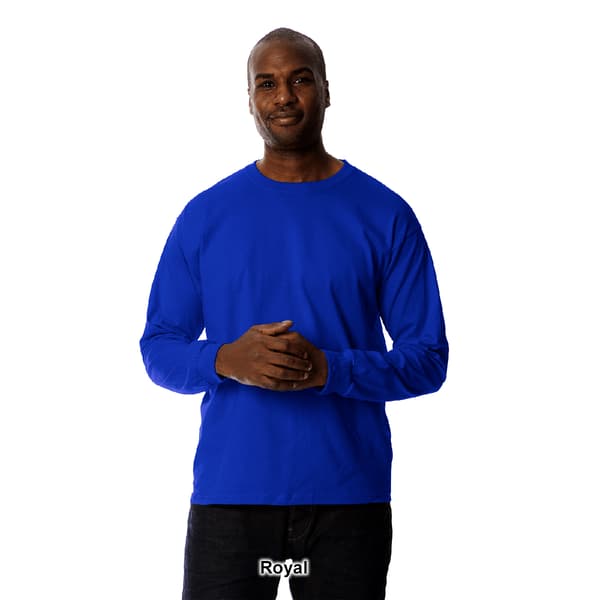 Mens Gildan® Classic Long Sleeve Ultra Cotton Crew Neck Tee