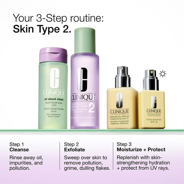 Clinique Healthy Skin Routine: Mini 3-Step Dry Skin Skincare Set