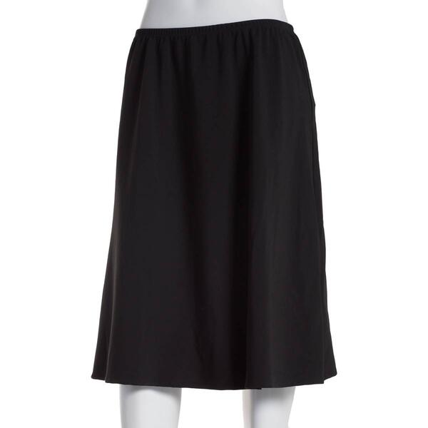 Plus Size Briggs 24in. Bi-Stretch Pull-On Flippy Skirt - image 