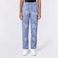 Juniors Pink Rose Linen Wide Leg Drawstring Pant - image 1