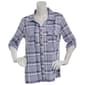 Plus Size Hasting & Smith 3/4 Roll Tab Sleeve Galia Plaid Blouse - image 1