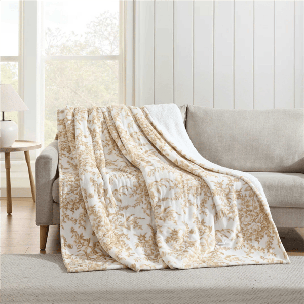 Laura Ashley&#174; Bedford Heated Floral Blanket