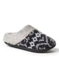 Womens Dearfoams&#174; Print Cani Chenille Clog Slippers - Black - image 2