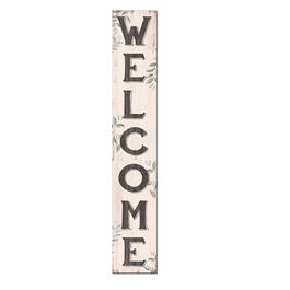 Welcome with Leaves Porch Board