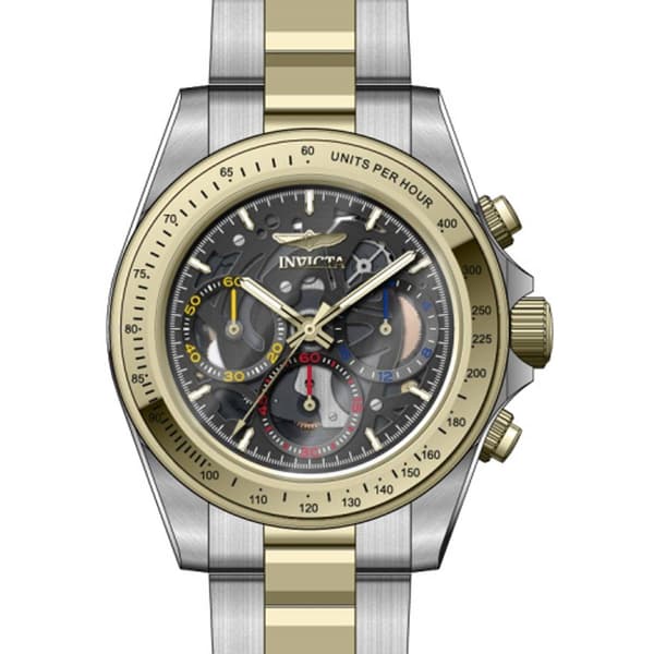 Mens Invicta Speedway Steel Black Dial Watch - 50275 - image 