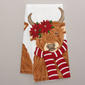 Poinsettia Cow Dual Kitchen Towel - image 1
