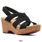 Womens Clarks® Collections Giselle Beach Nubuck Wedge Sandals - image 6
