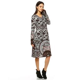 Womens White Mark Naarah Embroidered Sweater Dress