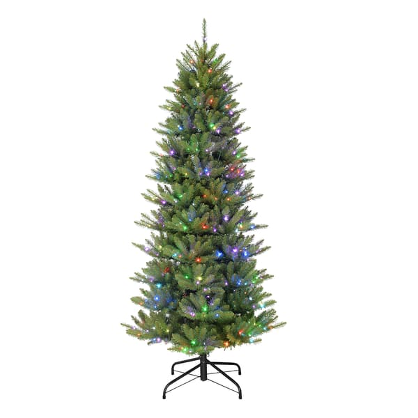 Puleo International Pre-Lit 7.5ft. Slim Fraser Fir Christmas Tree - image 