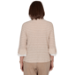 Petite Alfred Dunner Grand Bazaar Stripe Two in One Blouse - image 2