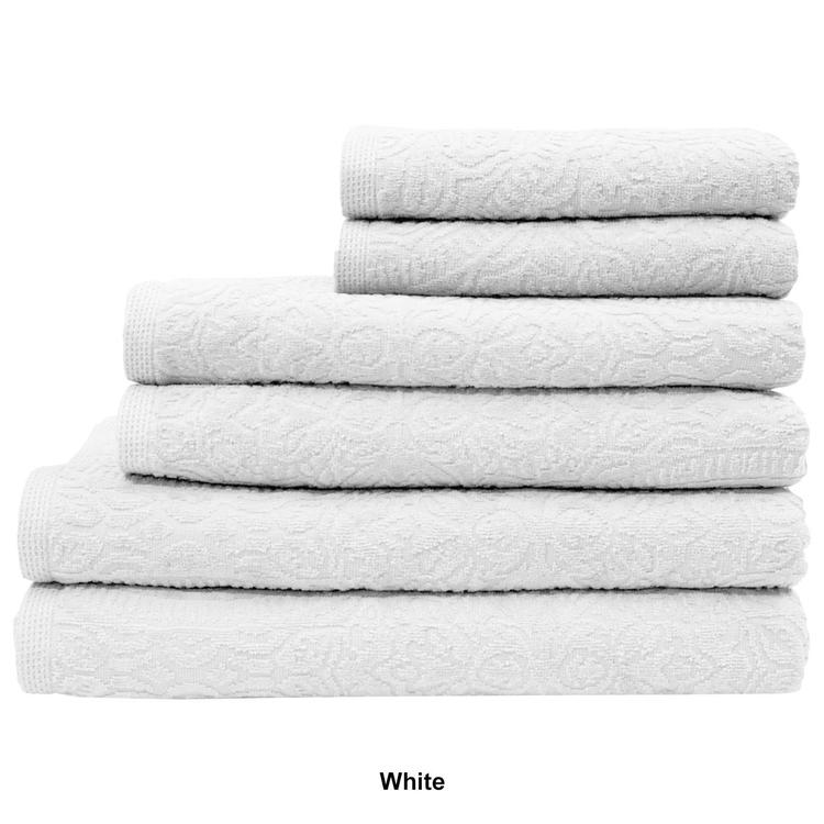 Portofino 6pc. Velour Bath Towel Set
