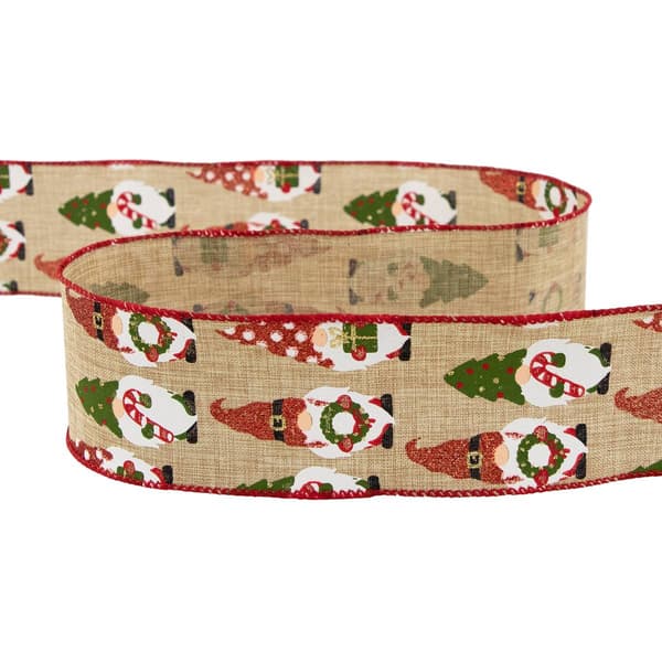 Northlight Seasonal 30ft. Gnome Burlap Christmas Ribbon