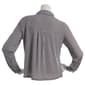 Womens Adrianna Papell Long Sleeve Stripe Button Front Blouse - image 2
