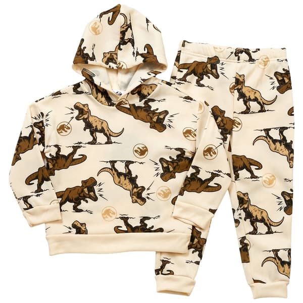 Boys (4-7) Jurassic Park Hoodie & Jogger Sweatpants Set - image 