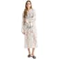 Womens NVLT Long Sleeve Floral Lace V Neck Cover Up Dress - image 1