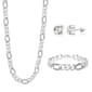 Mens American Exchange Figaro Chain/Bracelet/Earring Set - image 2