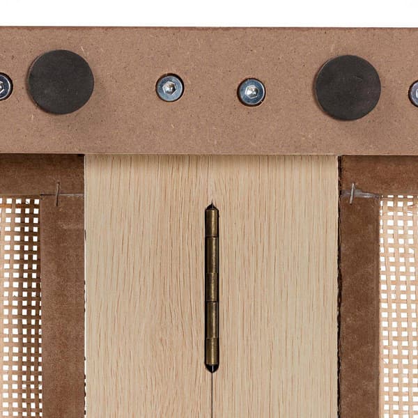 Baxton Studio Oline Light Brown Finished Wood Queen Headboard