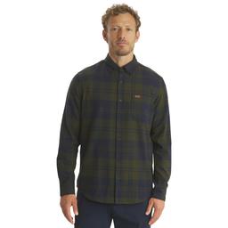 Mens LANDS END(R) Campside Flannel Shirt - Olive