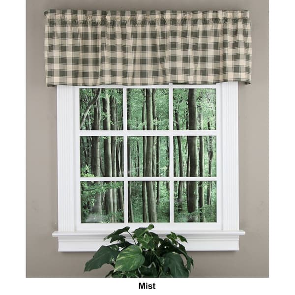 Country Check Valance - 58x16
