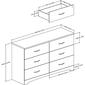 South Shore Step One 6-Drawer Double Dresser - image 2