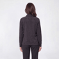 Womens Tru Self Long Sleeve Rib Knit Twist Hem Blouse - Charcoal - image 2