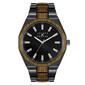 Mens Joseph Abboud Faux Wood Accent Link Watch - AB-5057WDDG - image 1