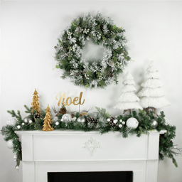 Northlight 6ft. Frosted Pinecones & Ornaments Christmas Garland
