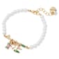 Betsey Johnson Golf Charm Pearl Strand Bracelet - image 2