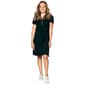 Petite MSK Short Sleeve Half Zip Neck Solid Shift Dress - image 1